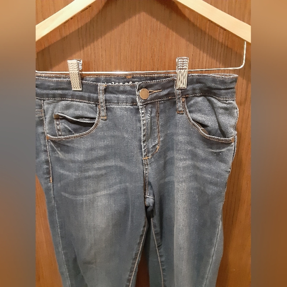 Articles OF Society Women's Skinny Jeans Blue Denim Elastic Waist Size 25 - Picture 2 of 7